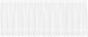 vidaXL Csipkés Függöny függönyökkel Fehér 80 x 400 cm Poliészter
