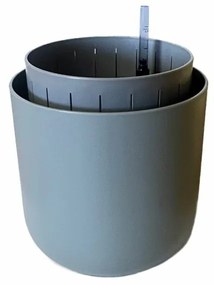 Plastia öntözőedény Tolita Air szürke , átmérő 16cm, 16 cm átmérőjű