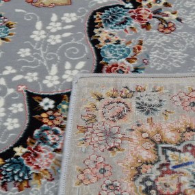 Perzsa szőnyeg szürke TABRIZ 200x300 exkluzív nappali szőnyeg akrilból