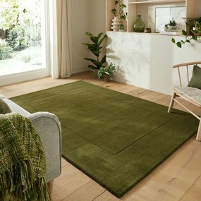 Zöld gyapjú szőnyeg 120x170 cm – Flair Rugs