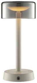 Brilliant - LED dimmelhető, újratölthető érintős asztali lámpa RAZOR LED/2,5W/5V 2700K IP44 szürke