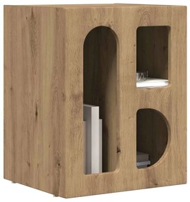 Éjjeli asztal 2 pcs Artisan tölgy 40 x 35 x 50 cm Faanyag