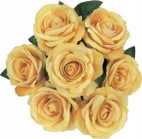 Rózsák művirágok, mint élő virágcsokor nád csokor a sírra