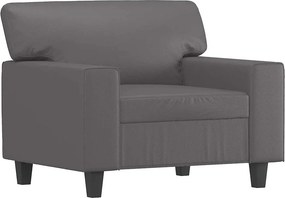 vidaXL szürke műbőr kanapészék 60 cm