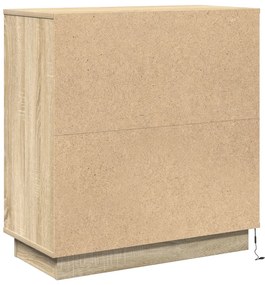 Éjjeli Asztal LED-del Sonoma Tölgy 71x34,5x75 cm Műanyag