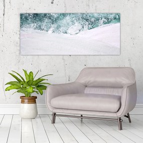 Kép - Türkiz absztrakció (120x50 cm)
