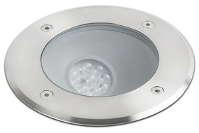 FARO SALT kültéri beépíthető lámpa, rozsdamentes acél (inox), 3000K melegfehér, beépített LED, 9W, IP67, 70591