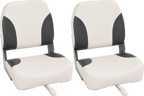 vidaXL 2 db összecsukható magas háttámlás csónakülés 41 x 36 x 48 cm