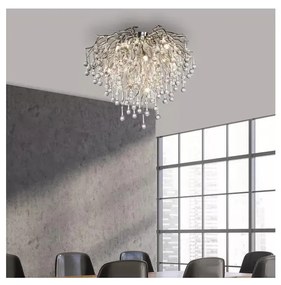 Paul Neuhaus 8091-55 - Felületre szerelhető csillár  ICICLE 9xG9/40W/230V átm. 50 cm króm