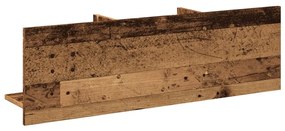antik fa színű szerelt fa faliszekrény 100 x 16,5 x 30 cm