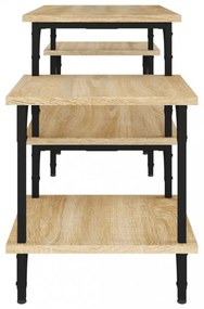 sonoma tölgyszínű szerelt fa TV-szekrény 117x35x52 cm