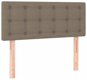 tópszínű szövet LED-es fejtámla 80 x 5 x 78/88 cm