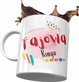 Bögre Kinga Feleség Barátnő Ajándék Nyomtatott Fotóval