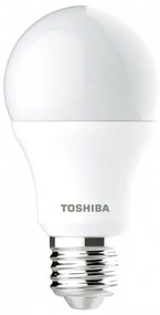 LED lámpa , égő , körte , E27 foglalat , 8.5 Watt , 180° , természetes fehér , TOSHIBA , 5 év garancia