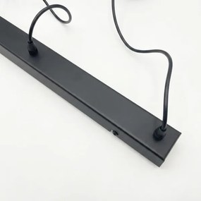 Brilagi - LED csillár zsinóron RIDDY 4xE27/60W/230V fekete