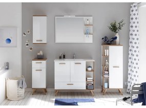 Fali tükör polcokkal 100x75 cm Set 923 - Pelipal