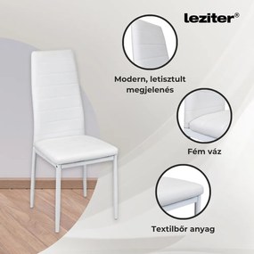 Jenna 4+1 étkező garnitúra fehér