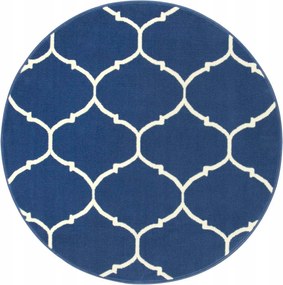 átm. 120 cm Kerek Szőnyeg Luna Marokkói Lóhere Szék Alá