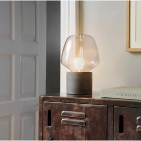 Nordlux - Asztali lámpa CHRISTINA 1xE27/25W/230V beton/szürke