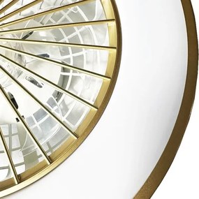 LED Mennyezeti lámpa ventilátorral OPAL LED/48W/230V + távirányítás