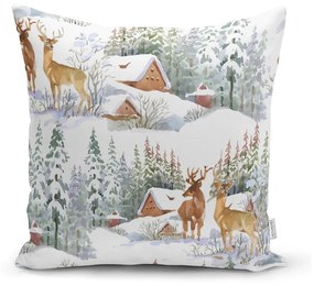 Karácsonyi mintás textil párnahuzat 43x43 cm – Mila Home