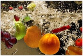 Poszterek 155x105 Gyümölcsök a vízbe esve