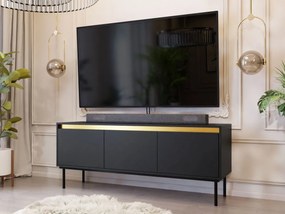 TV szekrény Gelean 3D (fekete + arany) . 1106217