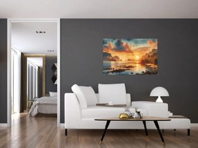 Kép - Kilátás a partról (90x60 cm)