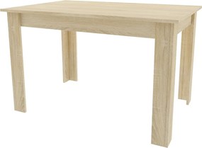 AKCIÓ Étkezőasztal sonoma tölgy dekoros lappal UMEKO 120x80 II. osztály