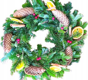 Dívány lájfhekk Élő koszorú tobozokkal és galagonyával, Karácsony, Advent [BN-Z6]