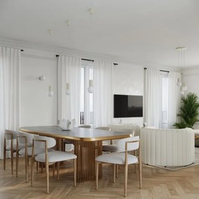 Sollux SL.1720 - Csillár zsinóron HALO 3xG9/8W/230V átm. 25 cm krémes