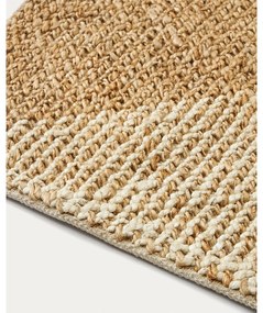 Bézs-krémszínű juta szőnyeg 160x230 cm Maelan – Kave Home