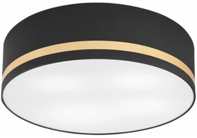 Mennyezeti lámpa SIRJA STRIPE 4xE27/15W/230V átm. 45 cm fekete