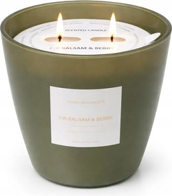 Dekorációs gyertya Fir Balzsam Berry 13,5x13,5cm 42h