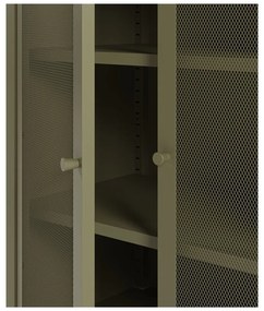 Zöld fém szekrény 70x100x40 cm Fayna – Marckeric
