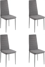 Coleta Nova étkezőszék - Szürke Szövet 4 db N