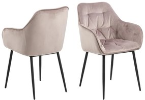 Stílusos szék Alarik - hamu rózsaszín