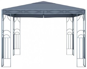 antracitszürke pavilon 300 x 300 cm