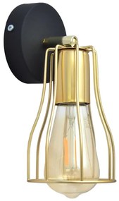 Fali spotlámpa TUBE 1xGU10/15W/230V arany/fekete