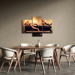 Kép - nő a zongoránál (90x60 cm)