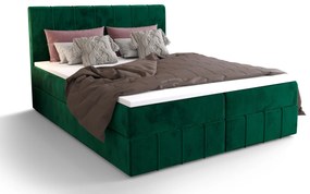 Franciaágy Boxspring 140 cm Barack (oliva) (matraccal és tárolóhellyel). 1046383