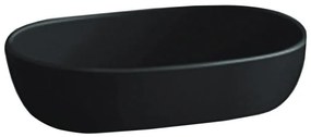 Mexen Viki asztali mosdókagyló 59 x 40 cm, fekete fényes - 21056070