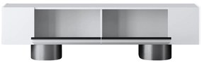 TV szekrény Bohem - White, Silver