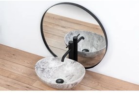 REA-U9908 - SOFIA ráépíthető mosdó 34,5x41 cm kerámia/kőhatású