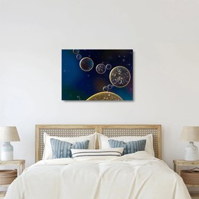 Buborékok képe (üvegen) (70x50 cm)