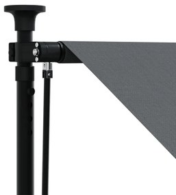 antracit szövet és acél feltekerhető napellenző 350 x 150 cm