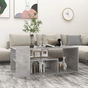 Betonszürke szerelt fa dohányzóasztal 100 x 50 x 40 cm