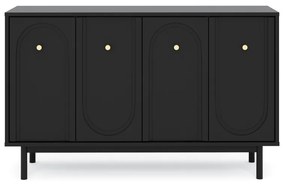 Komód Fekete/Arany Színben. MAZOMA KOMODA 4D