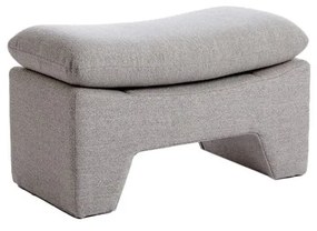 Világosszürke puff Dasha – Light &amp; Living