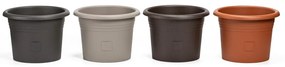 Plastia Öntözés nélküli virágcserép Narza átmérő25 cm, csokoládé, 25 cm átmérőjű